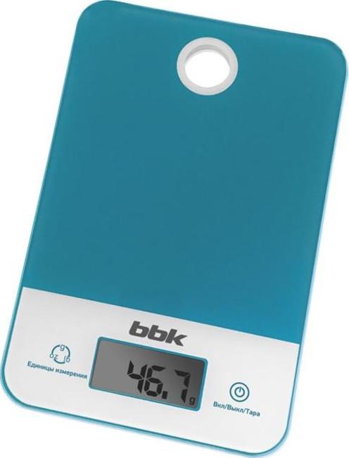 Электронные кухонные весы BBK KS109G бирюзовый