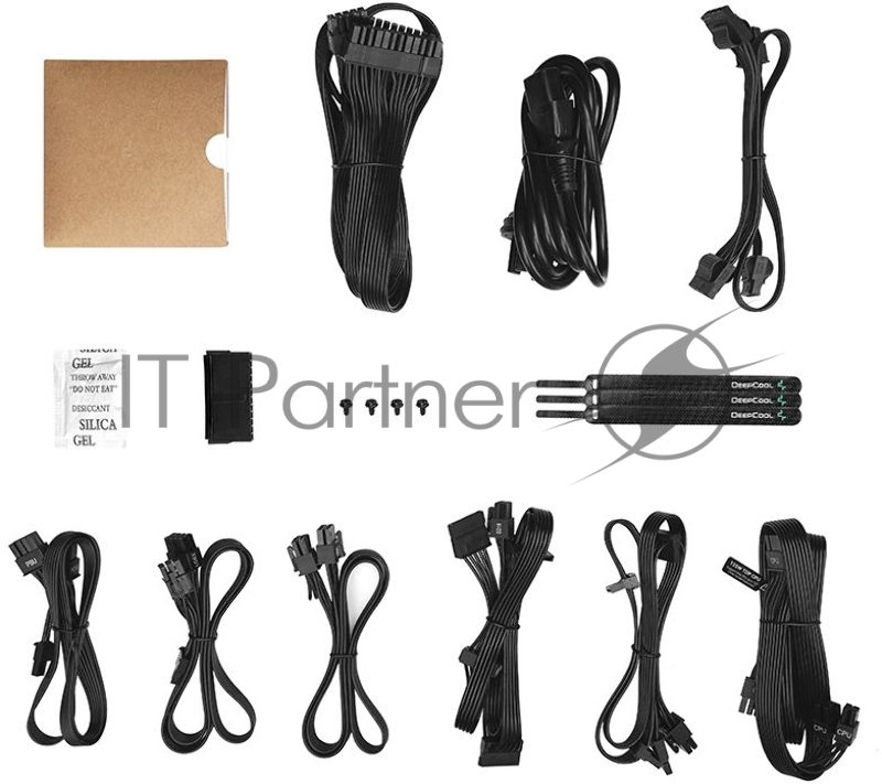 Блок питания Deepcool ATX 650W PQ650M 80+ gold 24+2x(4+4) pin APFC 120mm fan 8xSATA RTL