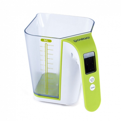 Электронные кухонные весы Endever Skyline KS-514 белый/зеленый