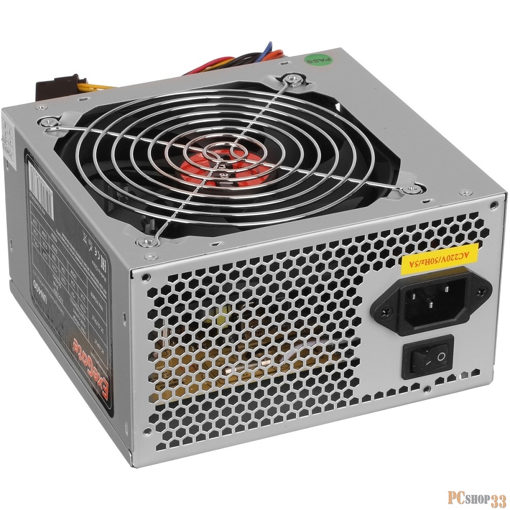Блок питания 750W ExeGate EX292164RUS UNS750 (ATX, 12cm fan, 24pin, 4+4pin, PCIe, 3xSATA, 2xIDE, FDD)