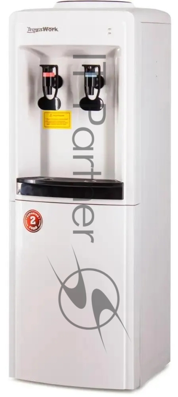 Кулер Aqua Work 0.8 LDR напольный электронный белый/черный