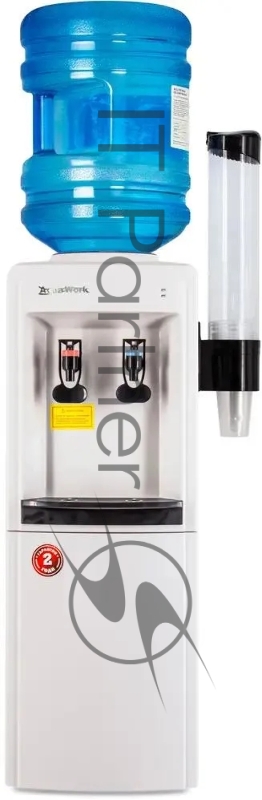 Кулер Aqua Work 0.8 LDR напольный электронный белый/черный