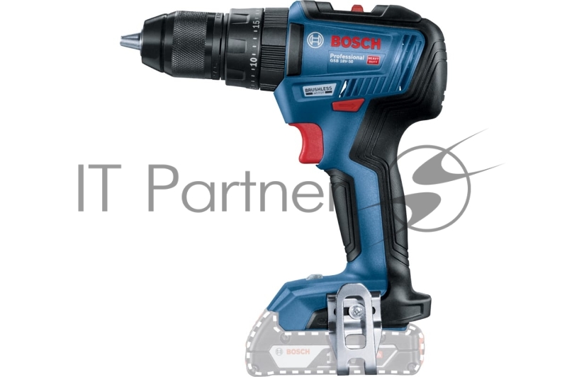 Аккумуляторная ударная дрель-шуруповёрт Bosch GSB 18V-50 (Без АКБ и З/У), 18В, картон (06019H5106)