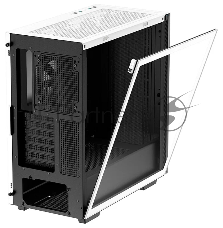 Корпус Deepcool CH510 WH без БП, боковое окно (закаленное стекло), 1x120мм вентилятор сзади, белый, ATX