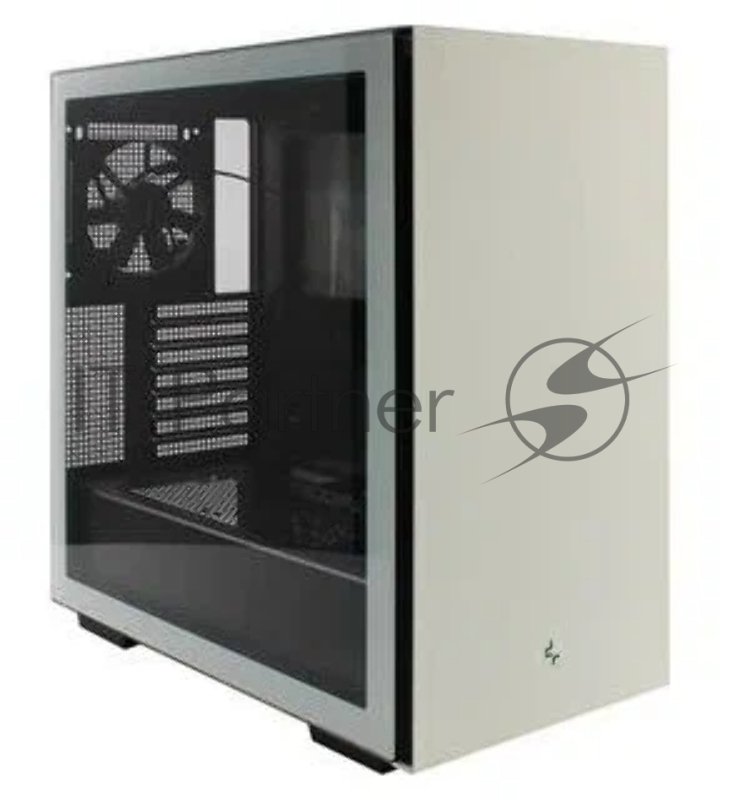 Корпус Deepcool CH510 WH без БП, боковое окно (закаленное стекло), 1x120мм вентилятор сзади, белый, ATX