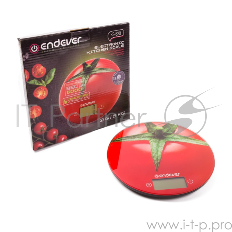 Электронные весы Endever Skyline KS-520 красный