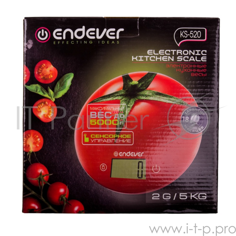 Электронные весы Endever Skyline KS-520 красный