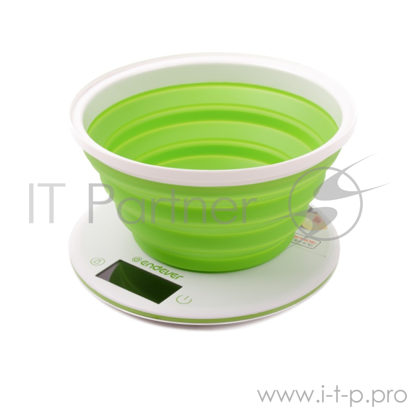 Электронные весы Endever Skyline KS-523 белый/салатовый