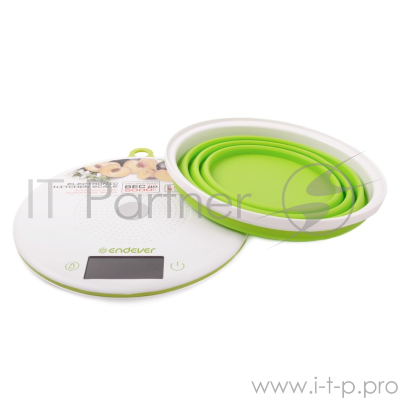 Электронные весы Endever Skyline KS-523 белый/салатовый