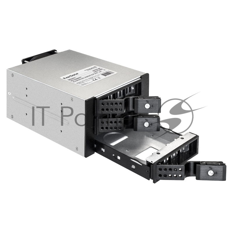 Корзина для HDD ExeGate EX291656RUS HS335-02 (универсальная, на 3*3,5/2.5 SATA HDD, занимает 2*5,25 отсека, RTL)