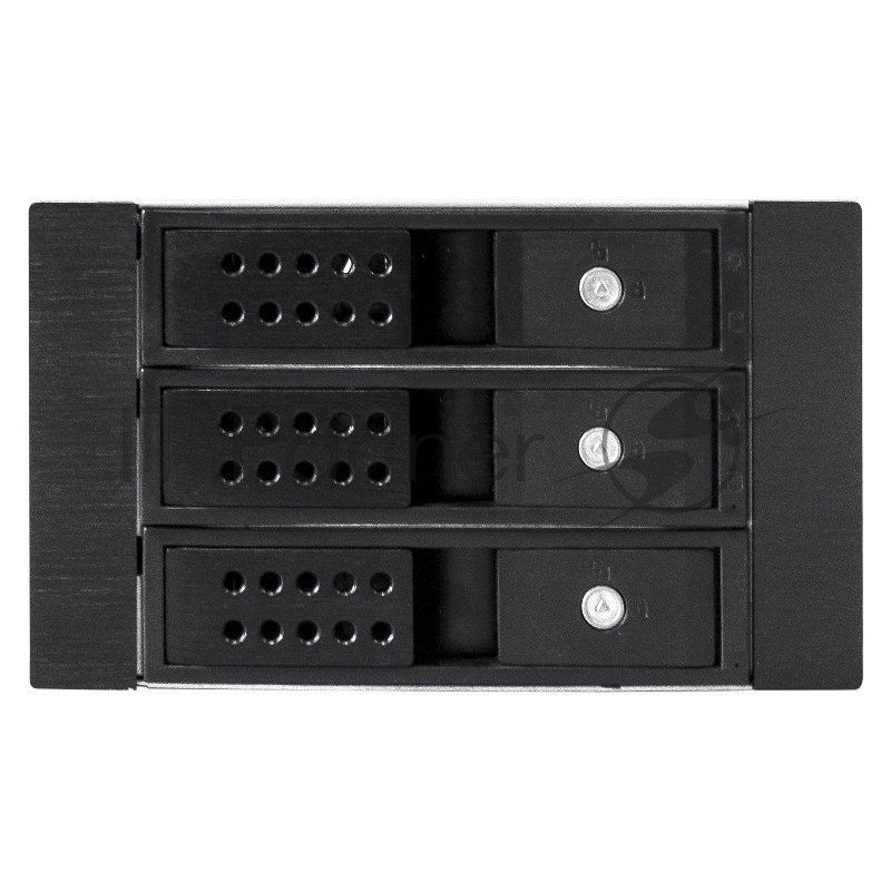 Корзина для HDD ExeGate EX291656RUS HS335-02 (универсальная, на 3*3,5/2.5 SATA HDD, занимает 2*5,25 отсека, RTL)