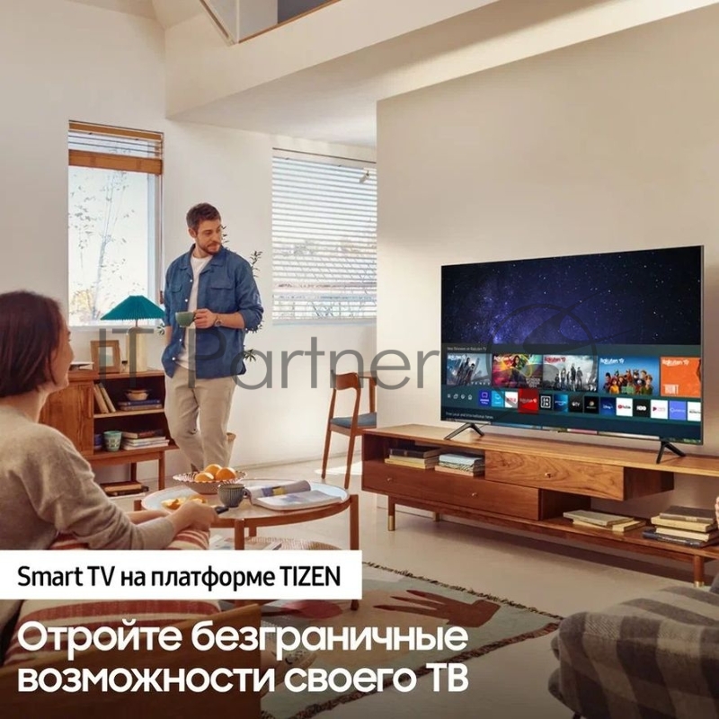 Телевизор LED Samsung 65 UE65AU7100UXCE 7 титан Ultra HD 60Hz DVB-T2 DVB-C DVB-S2 USB WiFi Smart TV (RUS)