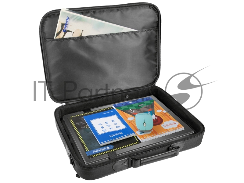 Сумка для ноутбука Defender Ascetic 15-16 черный, жесткий каркас, карман