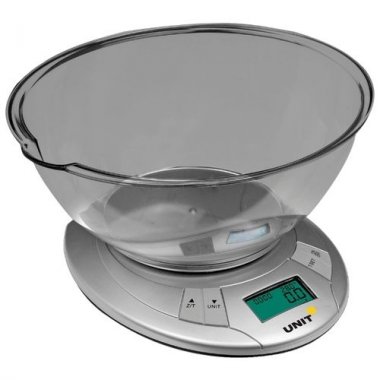 Весы кухонные электронные UNIT UBS-2155 серебристый