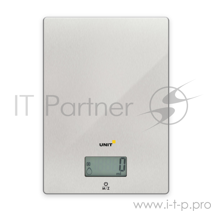 Весы кухонные электронные UNIT UBS-2152 стекло, сталь, 5кг. 1гр.