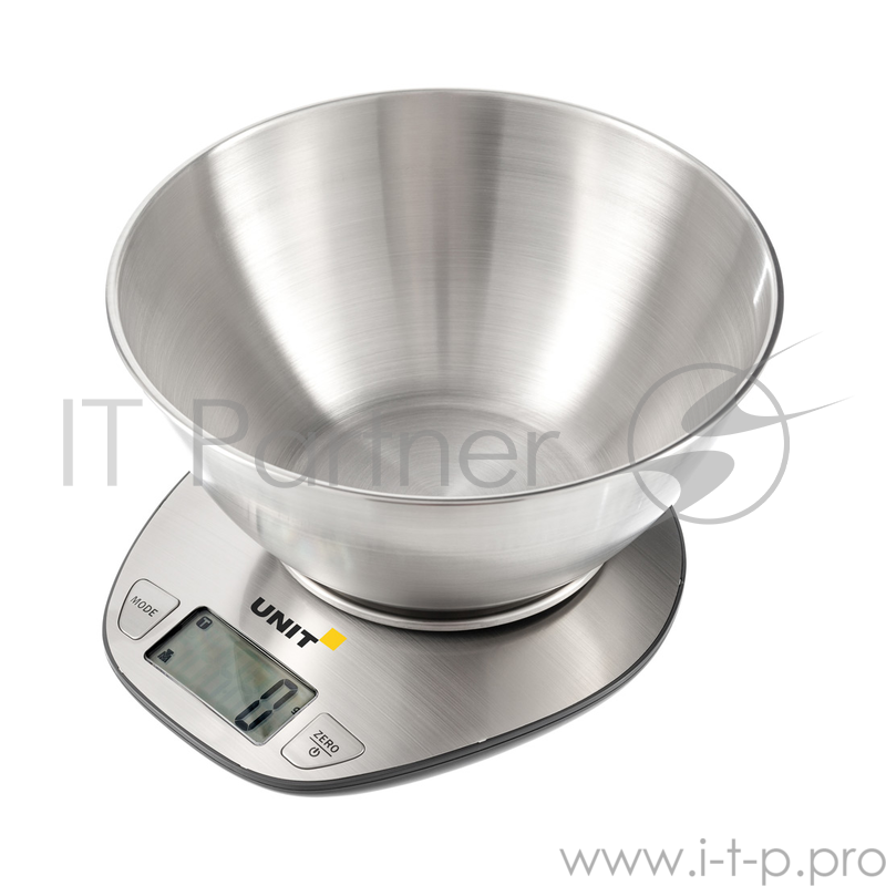 Весы кухонные электронные UNIT UBS-2153 нерж. сталь, чаша 5кг. 1гр.