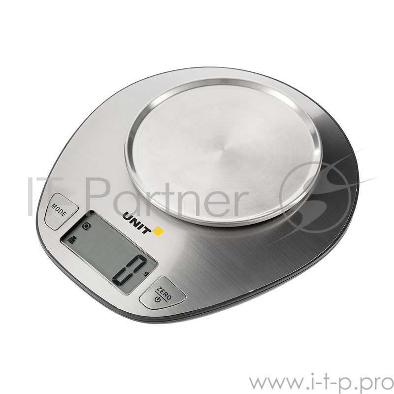 Весы кухонные электронные UNIT UBS-2153 нерж. сталь, чаша 5кг. 1гр.