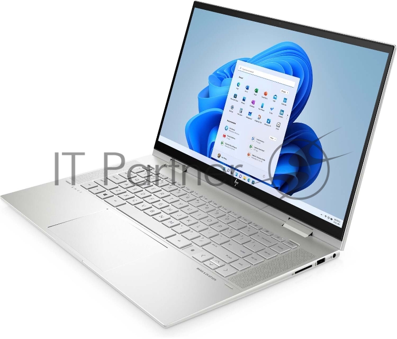 Ноутбук HP Envy 15x360 15-es1003ur 15.6(1920x1080 IPS)/Intel Core i5 1155G7(2.5Ghz)/8192Mb/512PCISS Iris Xe /Cam/BT/WiFi/51WHr/war 1y/Natural silver/W11 + RU kbd
