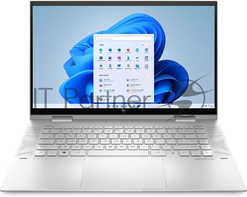 Ноутбук HP Envy 15x360 15-es1003ur 15.6(1920x1080 IPS)/Intel Core i5 1155G7(2.5Ghz)/8192Mb/512PCISS Iris Xe /Cam/BT/WiFi/51WHr/war 1y/Natural silver/W11 + RU kbd