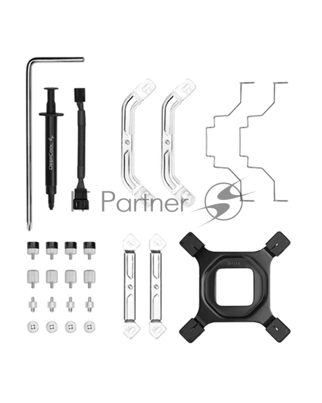Кулер DEEPCOOL AK500 LGA20XX/1700/1200/115X/AM5/AM4 (9шт/кор, TDP 240W, PWM, Fan 120mm, 5 тепл. трубок, Copper Base, черный) RET