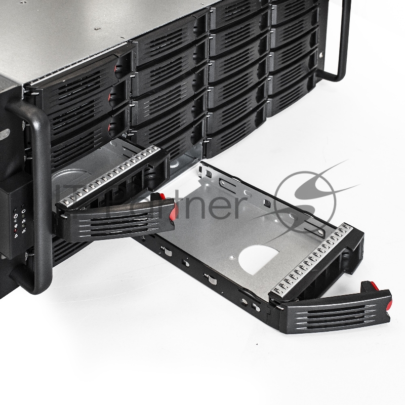 Серверный корпус ExeGate EX292550RUS Pro 4U660-HS24 <RM 19, высота 4U, глубина 660, БП 500ADS, 24xHotSwap, USB>