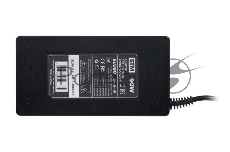 Универсальный адаптер для ноутбуков на 90Ватт Адаптер для ноутбуков STM SLU90, 90W, USB(2.1A), slim design