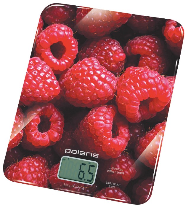 Весы кухонные электронные Polaris PKS0832DG макс.вес:8кг красный