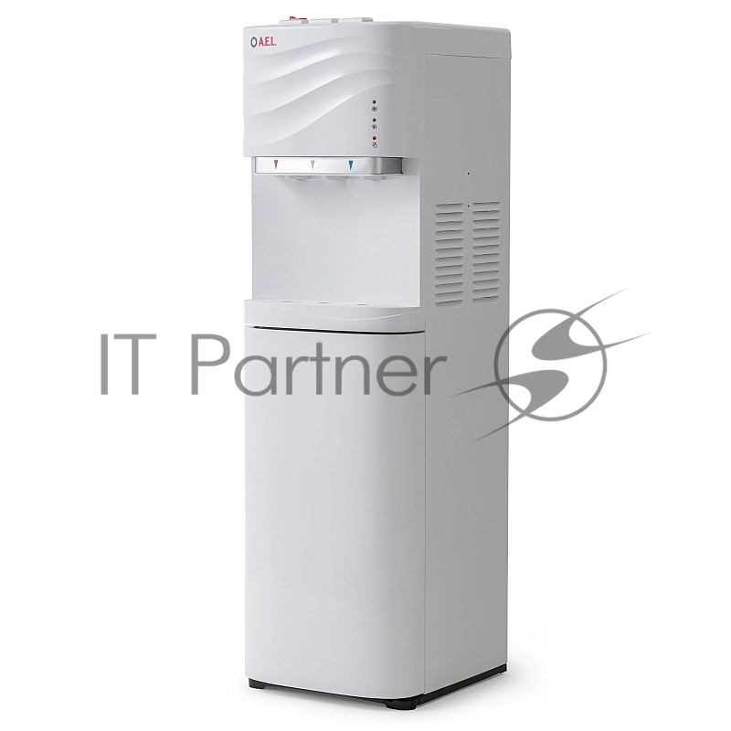 Кулер для воды AEL LC-AEL-840а, напольный, НАГРЕВ/ОХЛАЖДЕНИЕ КОМПРЕССОРНОЕ, 3 крана, белый, 00226