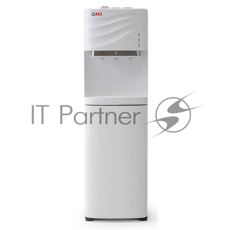 Кулер для воды AEL LC-AEL-840а, напольный, НАГРЕВ/ОХЛАЖДЕНИЕ КОМПРЕССОРНОЕ, 3 крана, белый, 00226