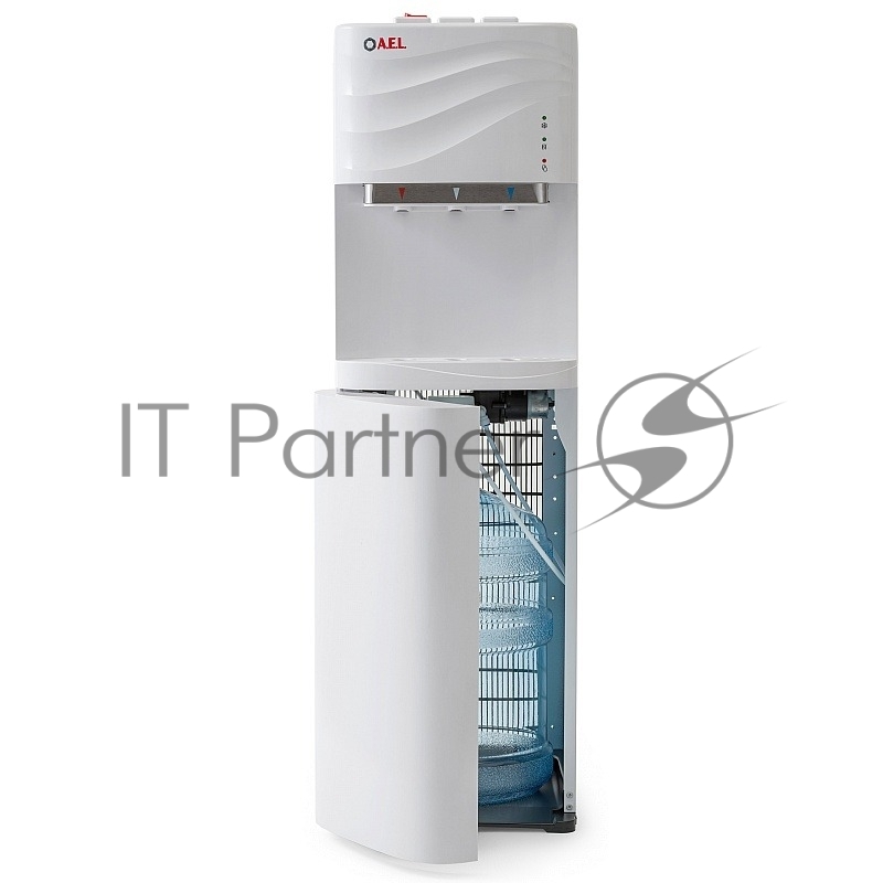 Кулер для воды AEL LC-AEL-840а, напольный, НАГРЕВ/ОХЛАЖДЕНИЕ КОМПРЕССОРНОЕ, 3 крана, белый, 00226