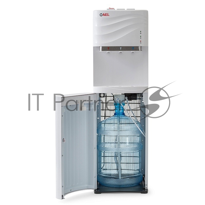 Кулер для воды AEL LC-AEL-840а, напольный, НАГРЕВ/ОХЛАЖДЕНИЕ КОМПРЕССОРНОЕ, 3 крана, белый, 00226