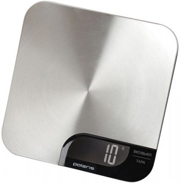 Весы кухонные электронные Polaris PKS 0538DM макс.вес:5 кг. нержавеющая сталь