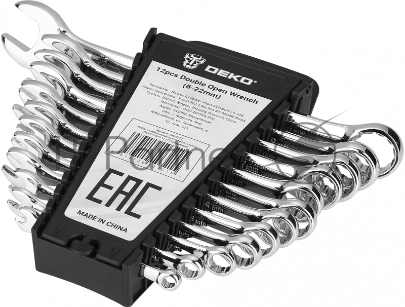 Набор гаечных ключей Deko DKHT12 12 предметов (жесткий кейс)