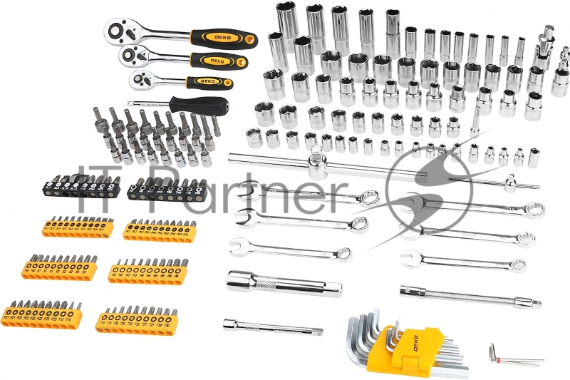 Набор инструментов Deko DKAT200 200 предметов (жесткий кейс)