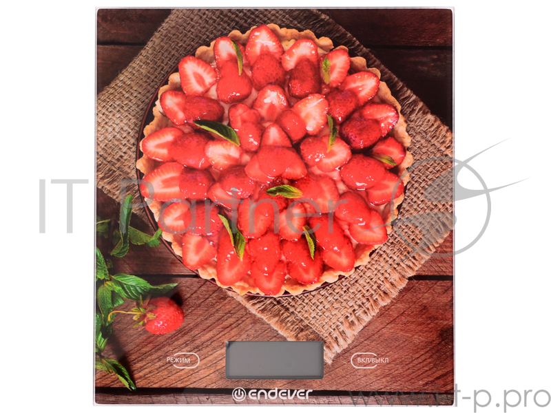 Весы кухонные электронные Endever Skyline KS-522 рисунок Торт
