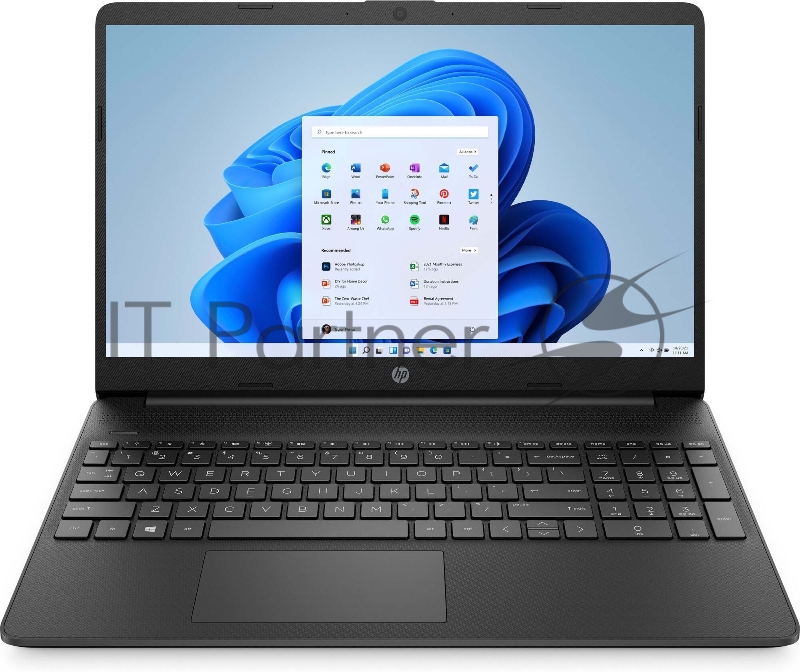 Ноутбук HP15s-eq1374ur 15.6(1920x1080)/AMD 3020e(1.2Ghz)/4096Mb/256PCISSD Radeon Integrated Graphics /Cam/WiFi/41WHr/war 1y/Jet black/W11 + RU kbd