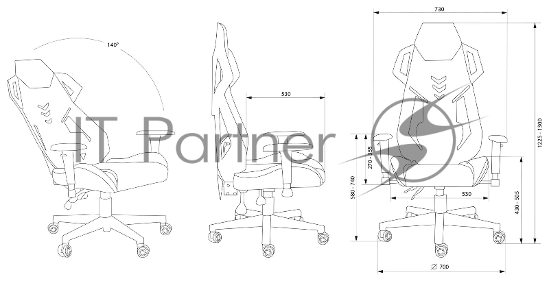 Кресло игровое Cactus CS-CHR-090BLR черный/красный сиденье черный/красный эко.кожа/сетка крестовина пластик пластик черный