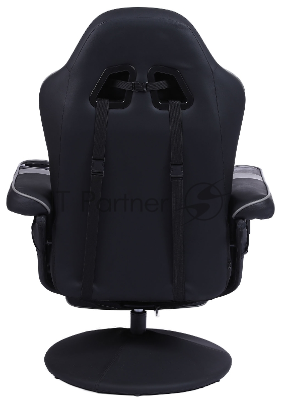 Кресло игровое Cactus CS-CHR-GS200BLG черный/серый сиденье черный/серый эко.кожа блин металл черный подст.для ног