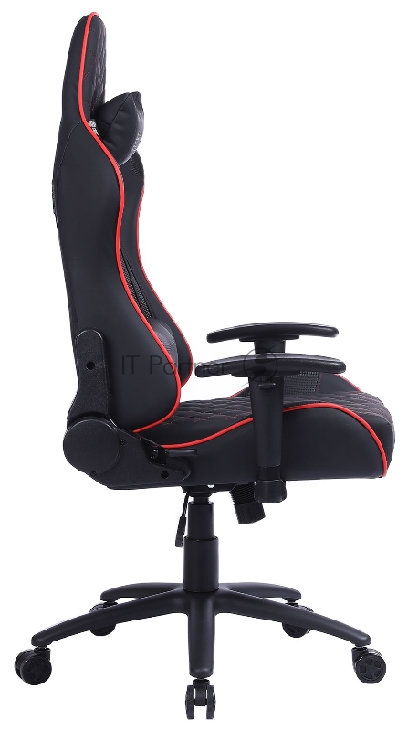 Кресло игровое Cactus CS-CHR-030BLR черный/красный сиденье черный/красный эко.кожа с подголов. крестовина металл пластик черный