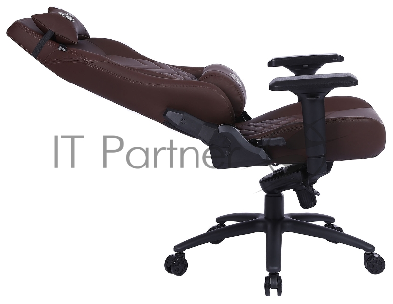 Кресло игровое Cactus CS-CHR-0112BR коричневый сиденье коричневый эко.кожа с подголов. крестовина металл пластик черный