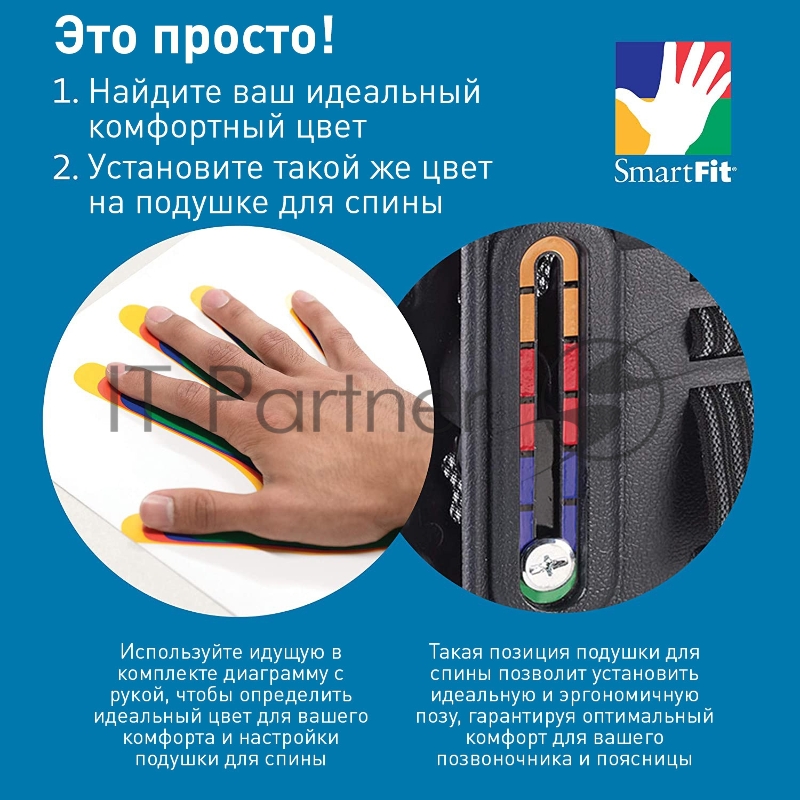 Подставка Kensington SmartFit Conform черный/серый (K60412WW)