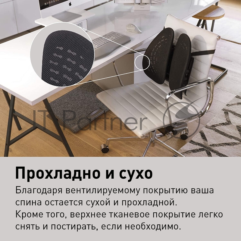 Подставка Kensington SmartFit Conform черный/серый (K60412WW)