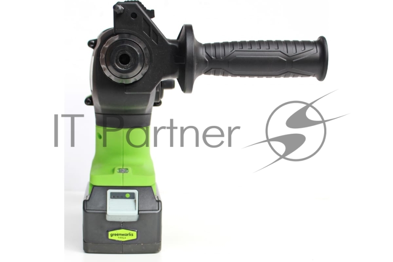 Перфоратор аккумуляторный бесщеточный GreenWorks GD24SDS2K4, 2 ДЖ, 24V, c 1хАКБ 4 Ач и ЗУ в сумке (3803007UB)