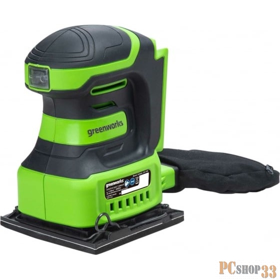 Плоскошлифовальная машина аккумуляторная GreenWorks G24SS14, 24 В, без АКБ и ЗУ (3100507)