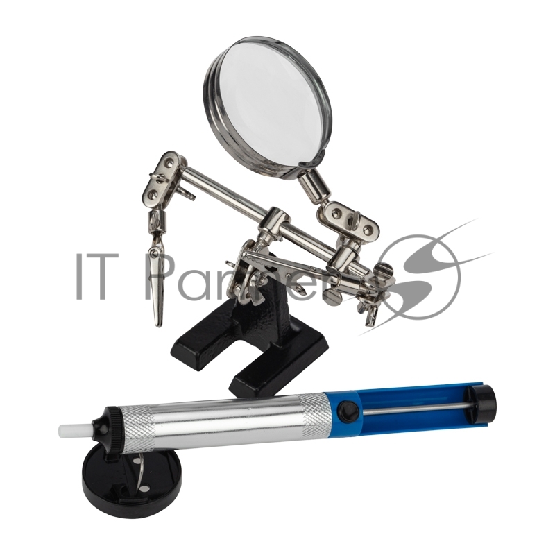 Набор К22 для пайки REXANT вспомогательный («Третья рука», подставка, экстрактор)