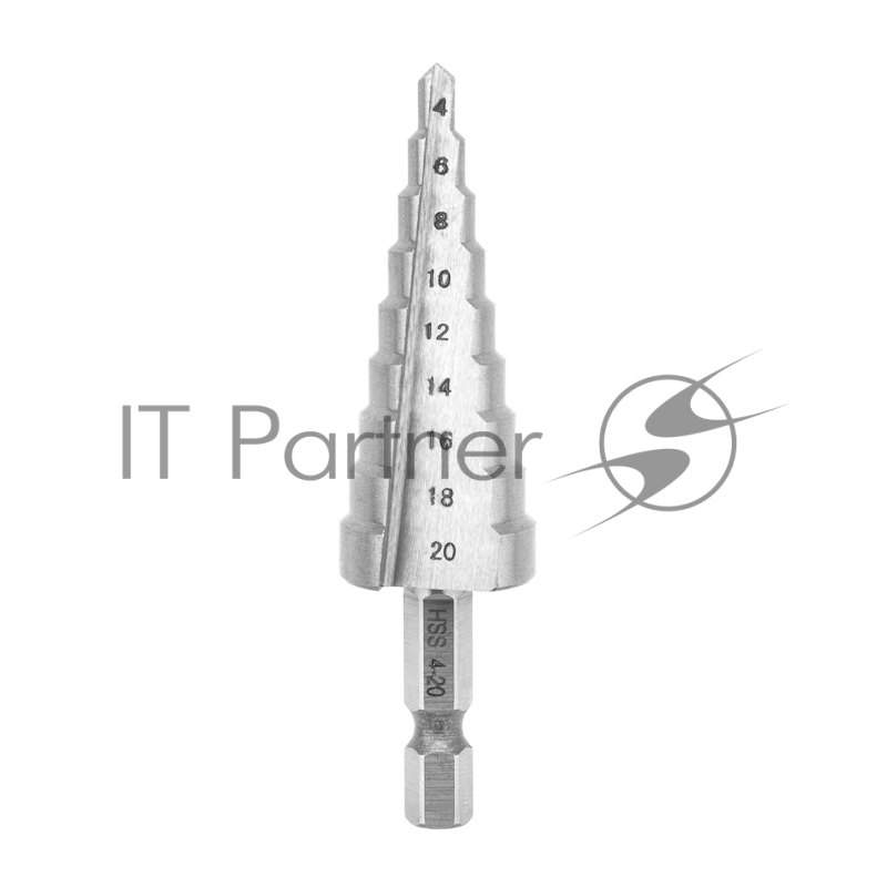 Сверло по металлу ступенчатое 4,0-20,0 мм 76 mm 62 HRC Kranz