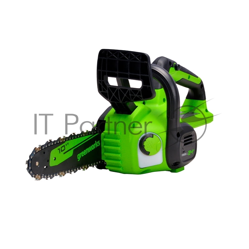 Цепная пила аккумуляторная GreenWorks G24CS25K4, 24V, 25см, c АКБ 4Ач и ЗУ (2007707UB)