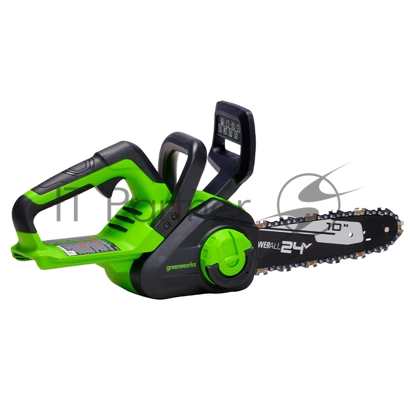 Цепная пила аккумуляторная GreenWorks G24CS25K4, 24V, 25см, c АКБ 4Ач и ЗУ (2007707UB)
