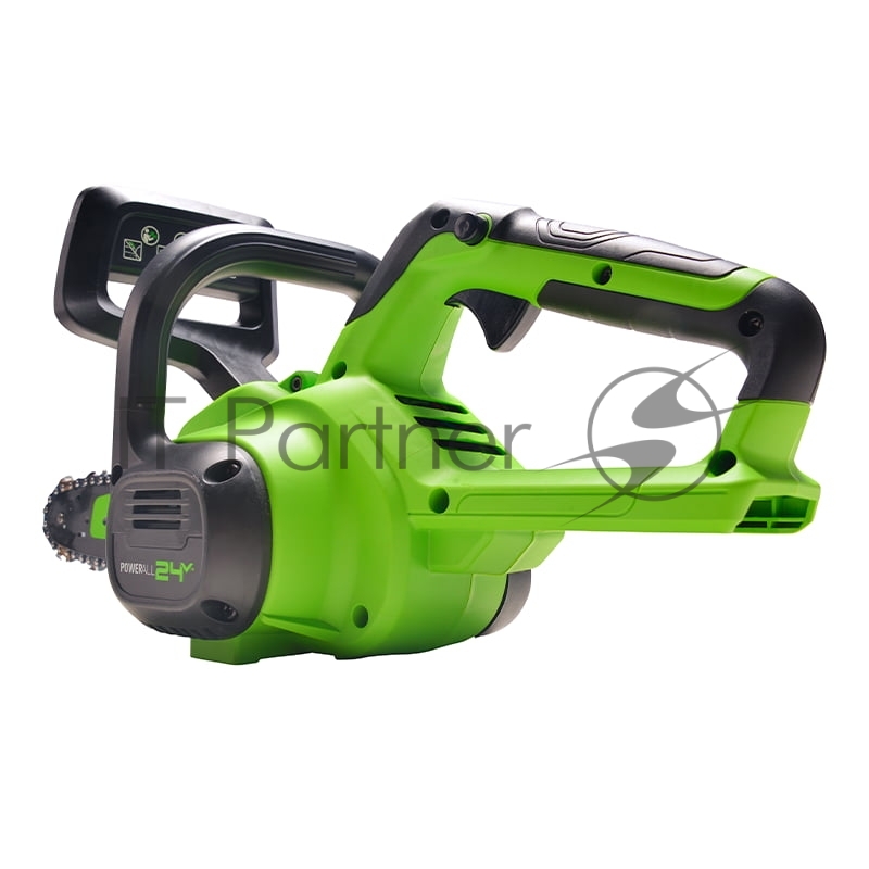 Цепная пила аккумуляторная GreenWorks G24CS25K4, 24V, 25см, c АКБ 4Ач и ЗУ (2007707UB)