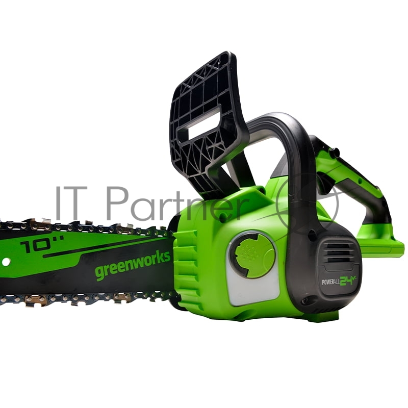 Цепная пила аккумуляторная GreenWorks G24CS25K4, 24V, 25см, c АКБ 4Ач и ЗУ (2007707UB)